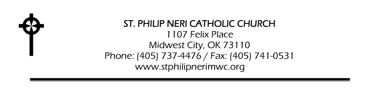 St. Philp Neri Catholic Church logo